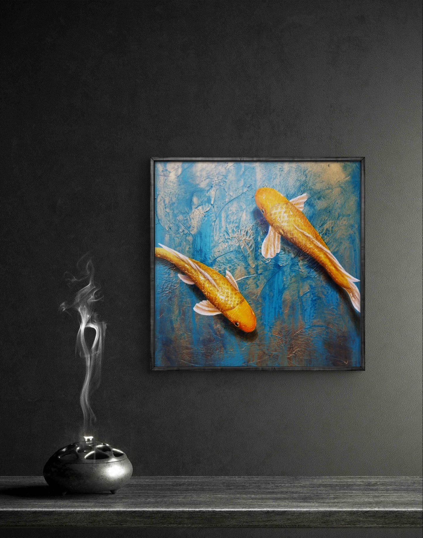 "A Peaceful Pair" 16x16 Print