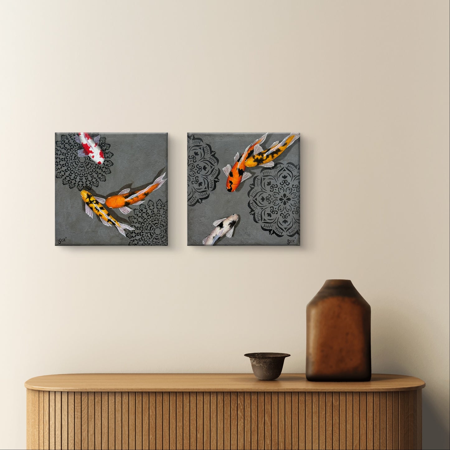 Gray Koi small set