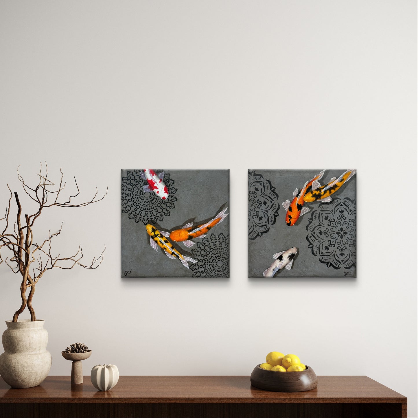 Gray Koi small set