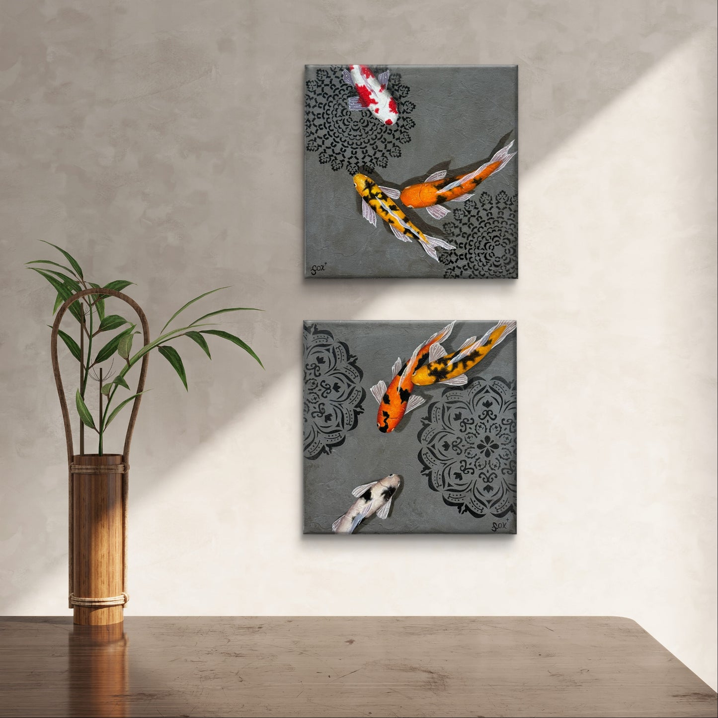 Gray Koi small set