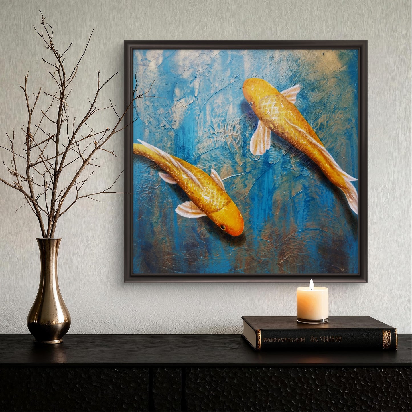 "A Peaceful Pair" 16x16 Print