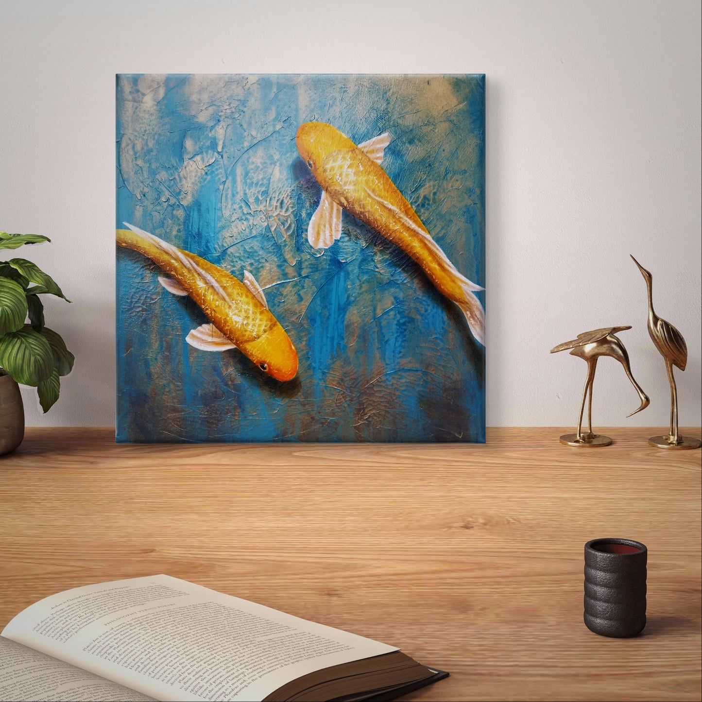 "A Peaceful Pair" 16x16 Print