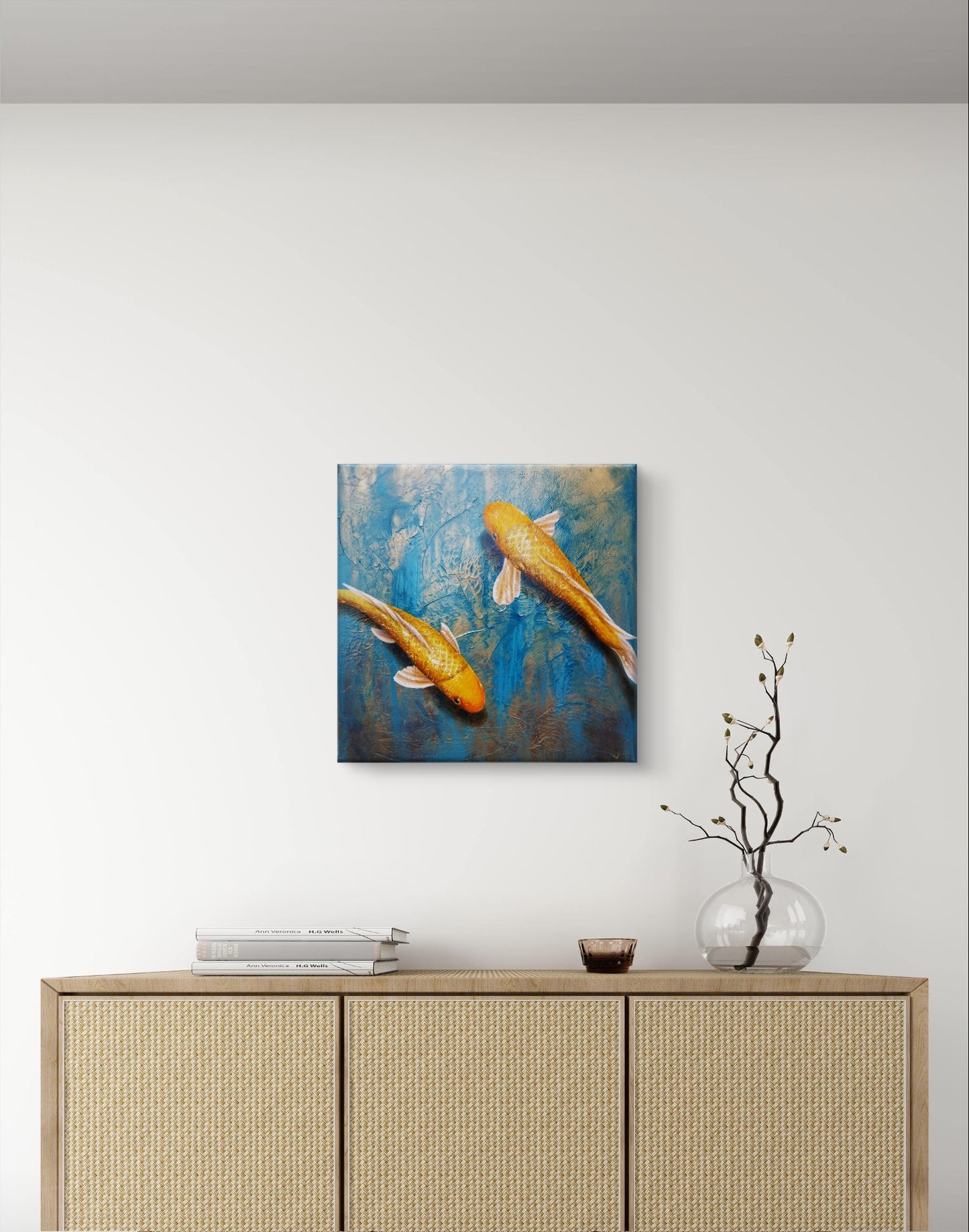 "A Peaceful Pair" 16x16 Print