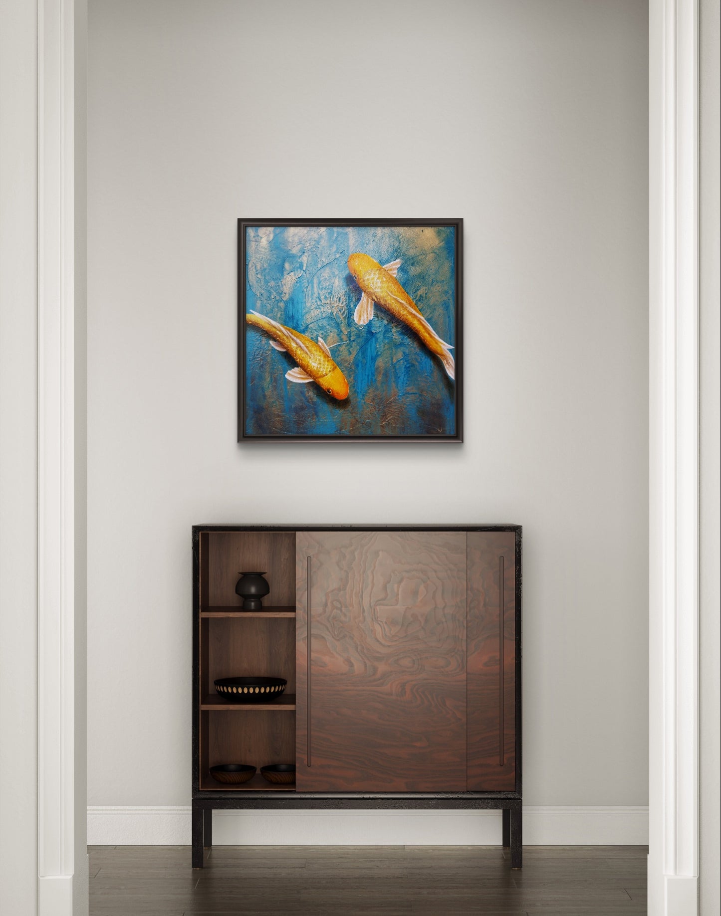 "A Peaceful Pair" 16x16 Print