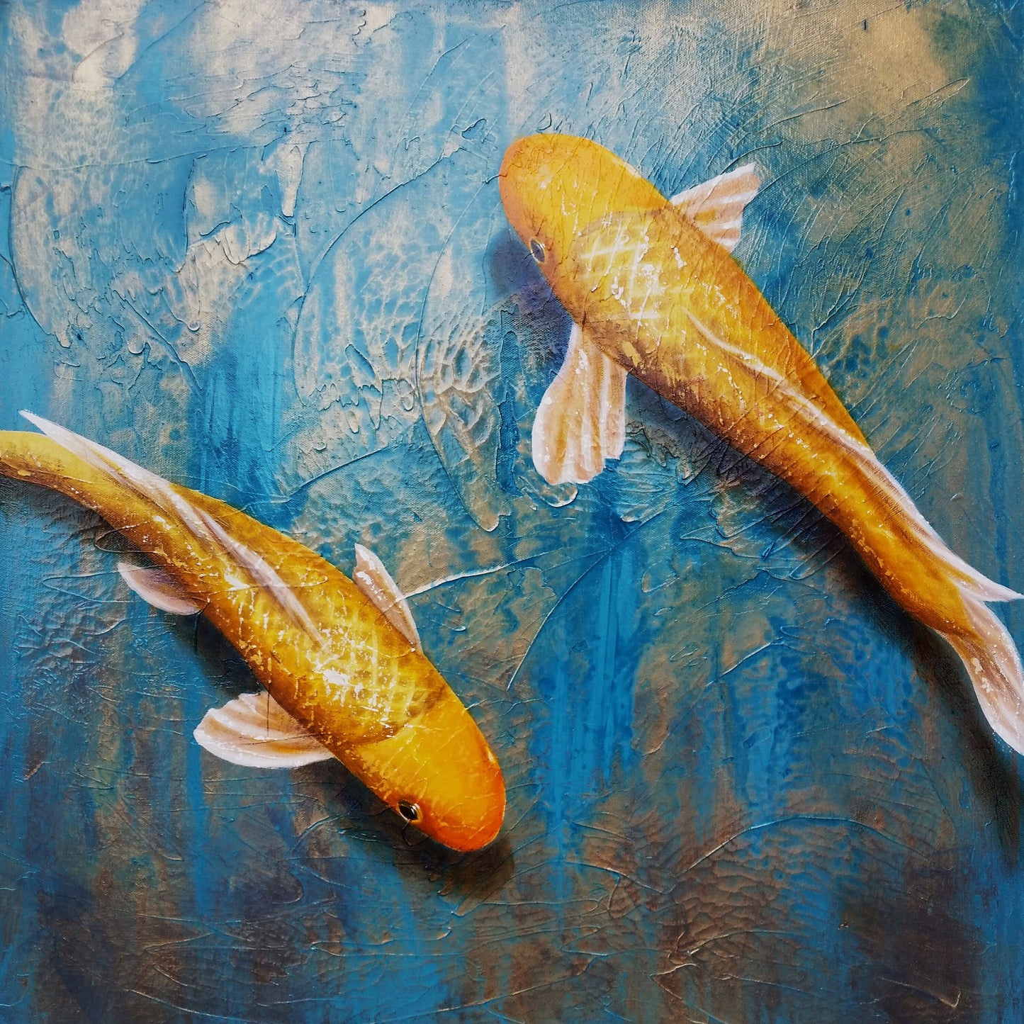 "A Peaceful Pair" 16x16 Print