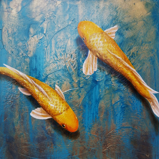 "A Peaceful Pair" 16x16 Print