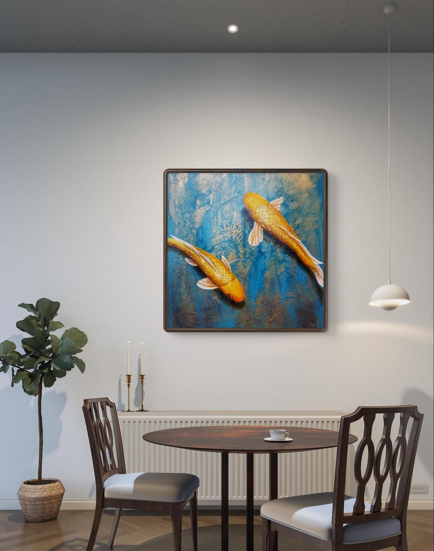 "A Peaceful Pair" 16x16 Print