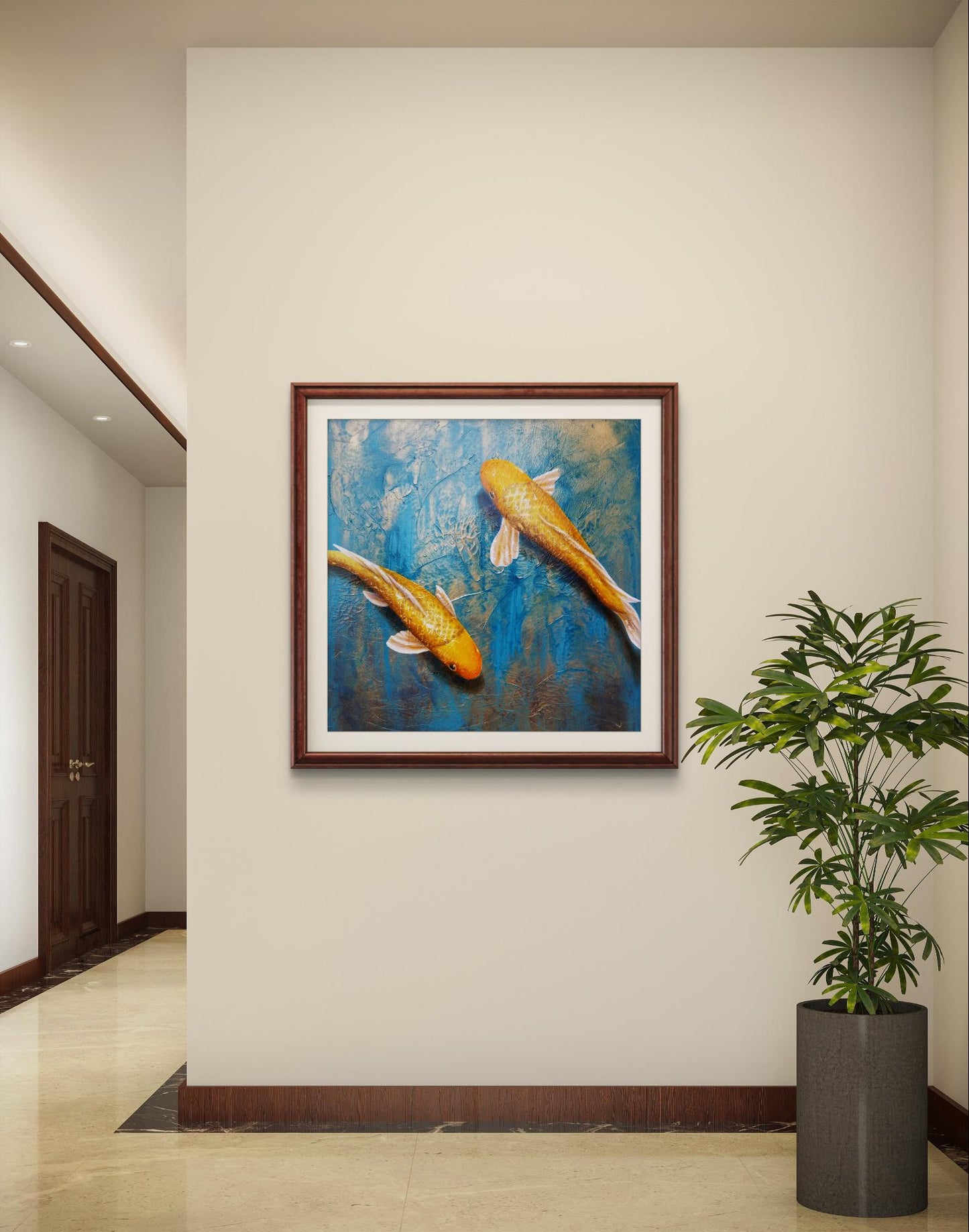 "A Peaceful Pair" 16x16 Print